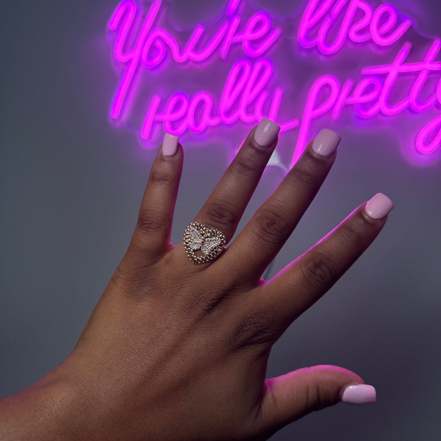 Diamond ♡ Butterfly Ring