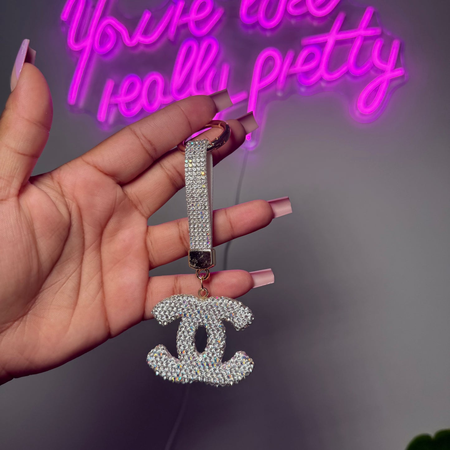 Double CC keychain